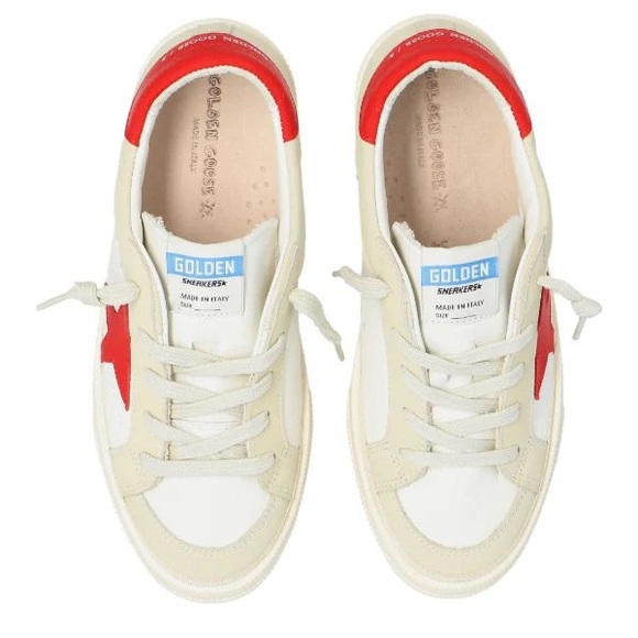 GOLDEN GOOSE MAY Red/White Sneakers BRAND NEW - Picture 10 of 12